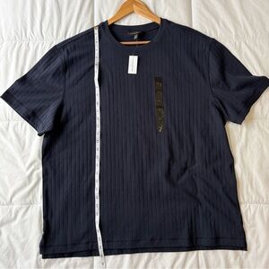 NWT Banana Republic Men's Ribbed Short-Sleeve Crewneck Soft Knit Shirt